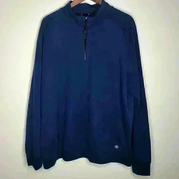 Zelos Endurance Fleece Quarter Zip Navy sweatshirt Sz XXL - Picture 2 of 9